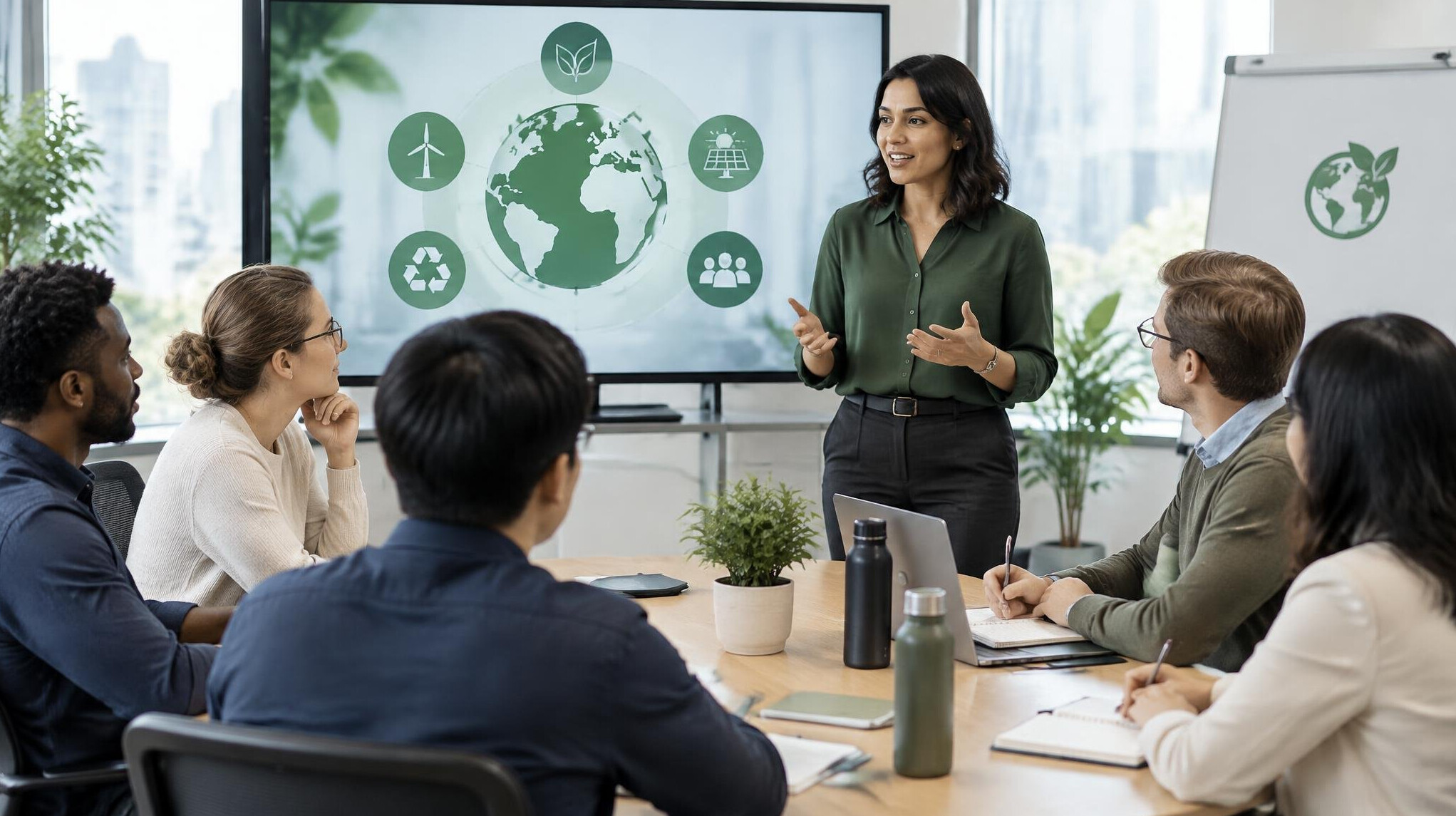 team meeting sustainability