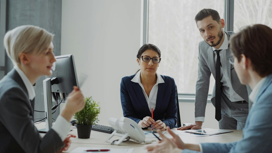 business team learning