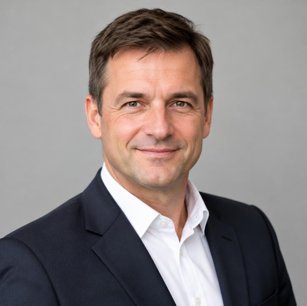 Portrait of a businessman in a suit smiling